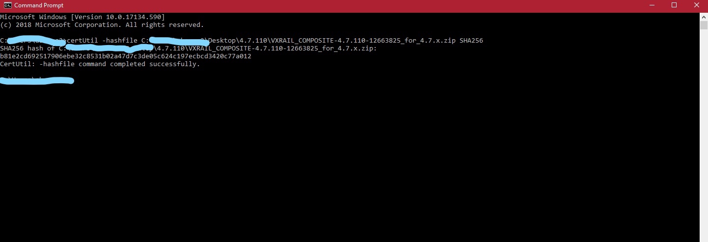 certUtil command output example