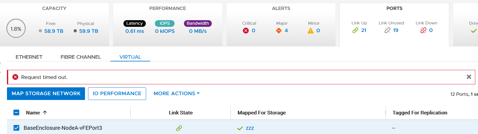 PowerStore: Replication port change on PowerStoreX times out. | Dell  Malaysia