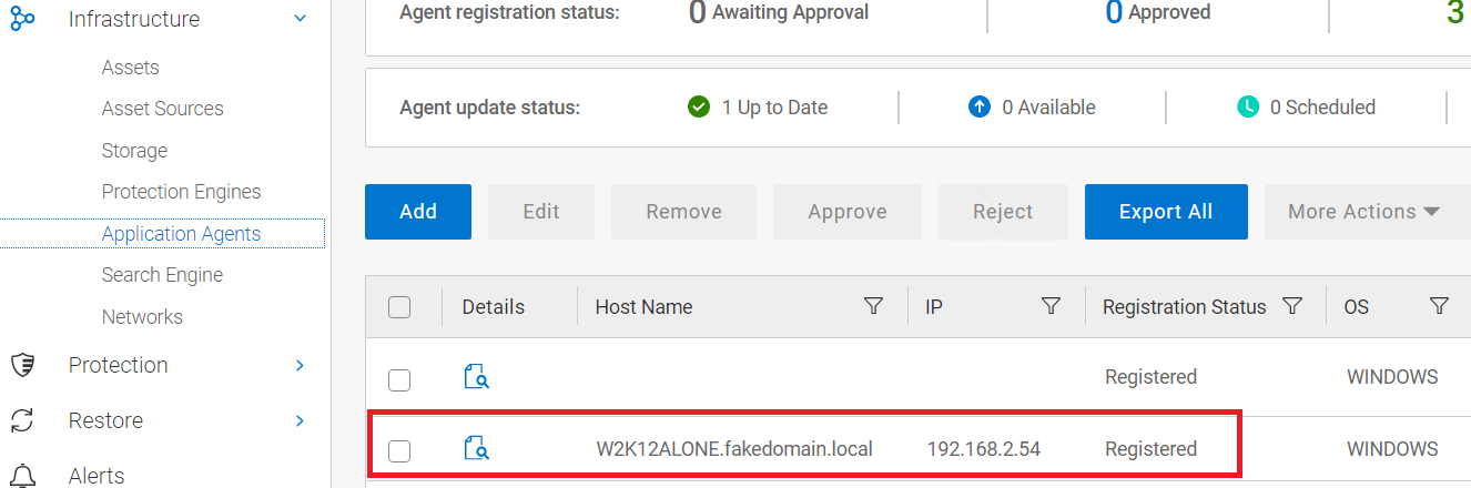 Reinstale el agente PPDM y espere hasta que el registro se realice correctamente.