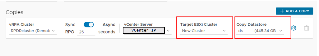 vindue, der viser kopier af data