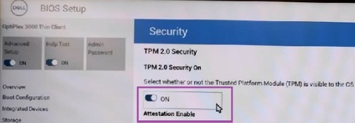 TPM security changes may cause a ThinOS boot error