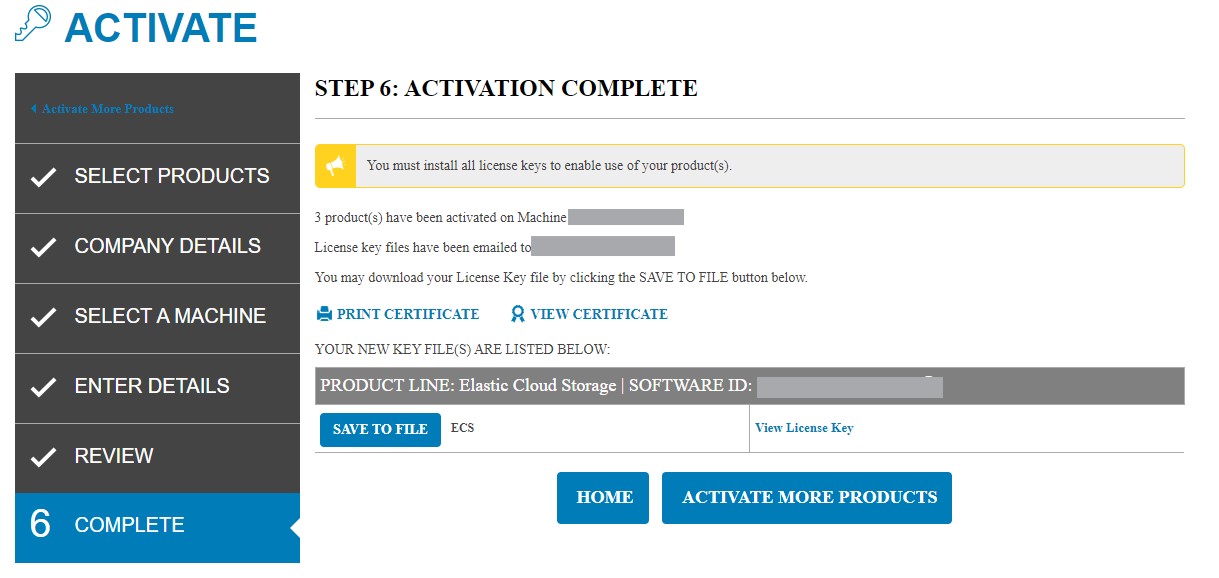 Elastic Cloud Storage How to Activate License from a Transformational ...