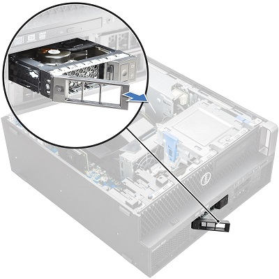 Precision 前側磁碟機托架