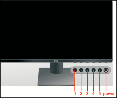 Pulsante del monitor Dell D2720DS