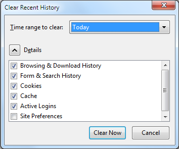 Historique Firefox