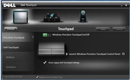 Einstellungen für das Precision Touchpad