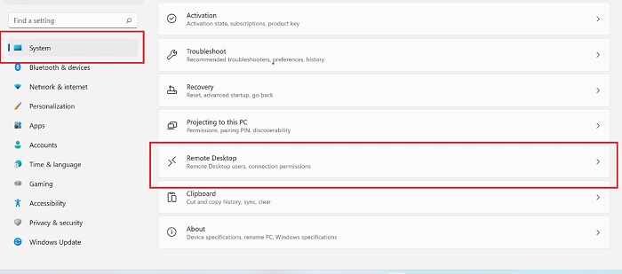Inställningsskärmen