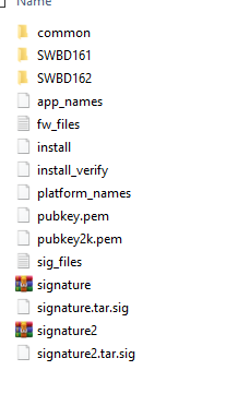 Screenshot of FOS version 8.1.x, post extraction of the FOS files without the required file