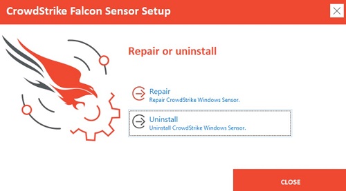 Selección de Desinstalar