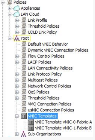 Select vNIC Template from Tree