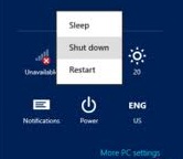 Riavvio di Windows 8
