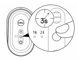 souris sans fil mobile Dell MS3320W, couplage bluetooth1