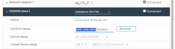 VM-datastore niet verbonden