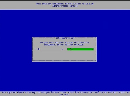 Confirmer l’arrêt de l’application