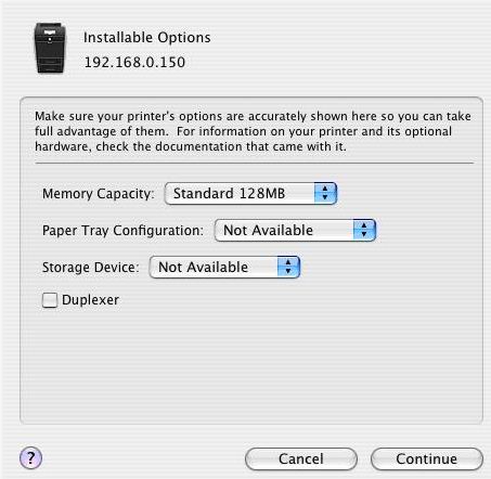 installable options