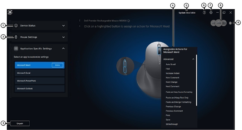 Mouse User interface