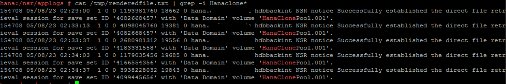 cat /tmp/renderingfile.txt | grep -i clonevolumename