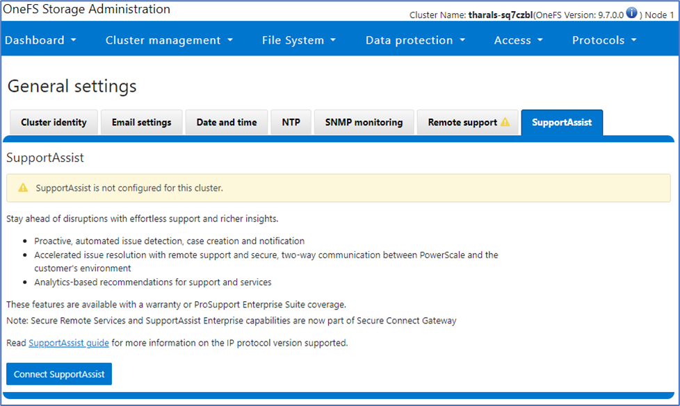 Connect SupportAssist