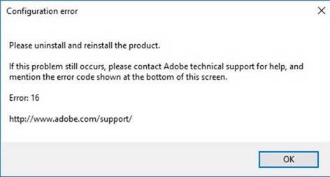 Erreur de configuration