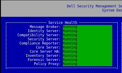 Kärnserver och inventeringsserver eller körning