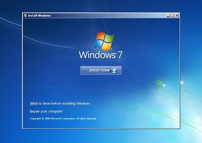 Windows 7 repair your computer option