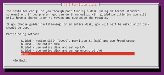 Ubuntu Installation - Partitioning