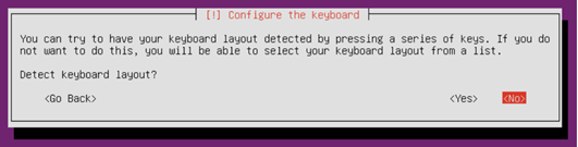 Ubuntu Installation - Keyboard Layout