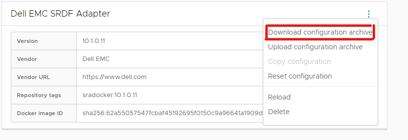 Download configuratiearchief