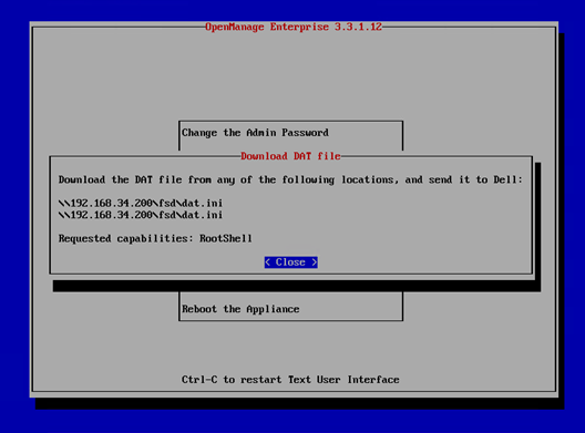 Recover the dat.ini file using the path displayed