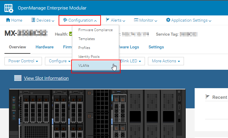 Single Chassis VLAN Location