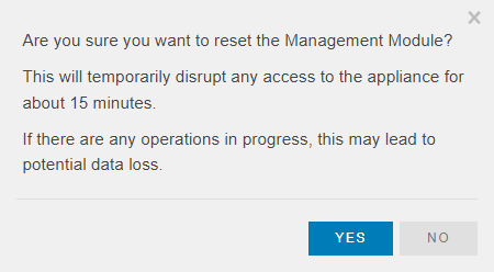 Select Yes to proceed