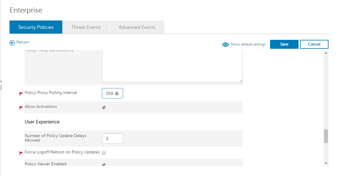 Policy Proxy Polling Interval