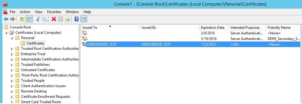 Double-click Certificate