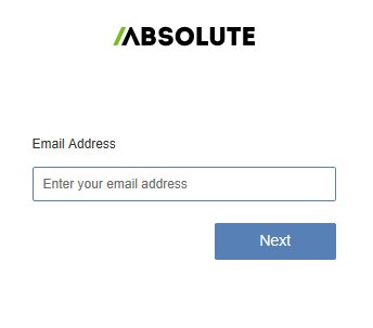 Accesso alla console web Absolute