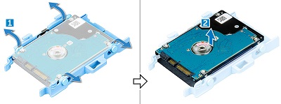 Виймання жорсткого диска зі збірки