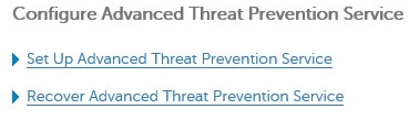 Advanced Threat Prevention 서비스 복구