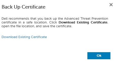 Download eksisterende certifikat