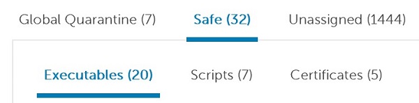 Eksekverbare filer, scripts og certifikater