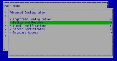 Backup e restauração