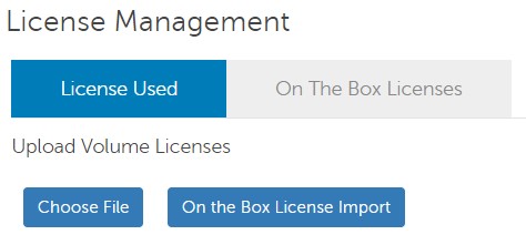 On the box license import