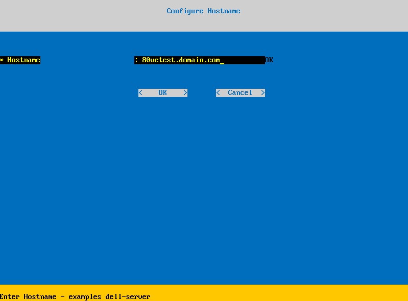 Configurare il nome host