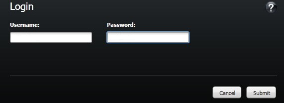 Remote Management Console login.