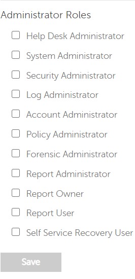 Administrator roles