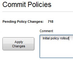 Die Abbildung zeigt die Schaltfläche „Apply Changes“ (Änderungen übernehmen).