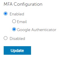 Configuración del MFA