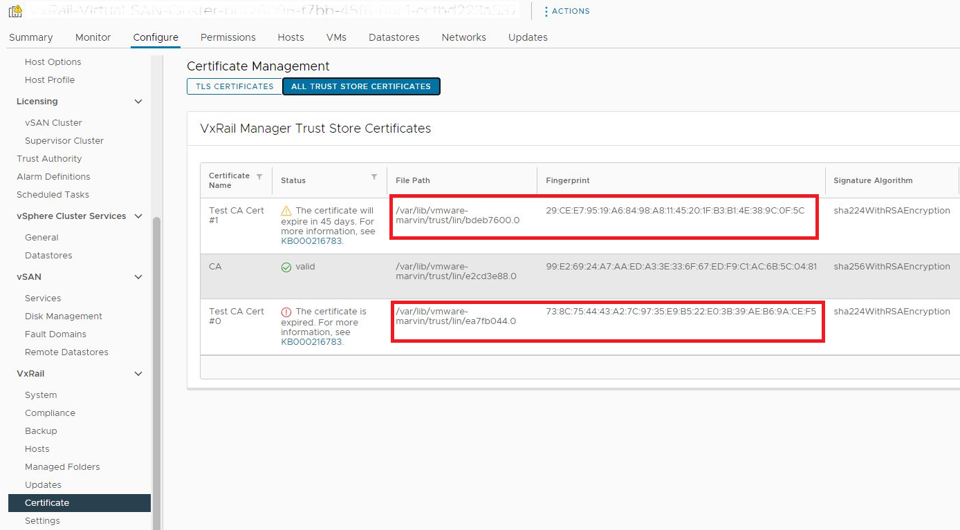 Here it is possible to copy the File path and Fingerprint value