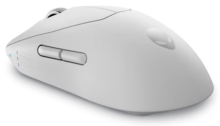 Mouse senza fili per il gaming Alienware Pro nel colore Lunar Light