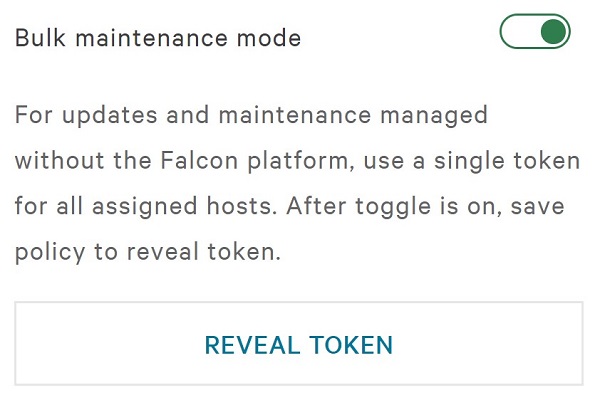 Ativação de Bulk maintenance mode