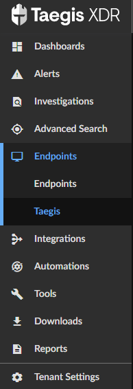 Points de terminaison Taegis