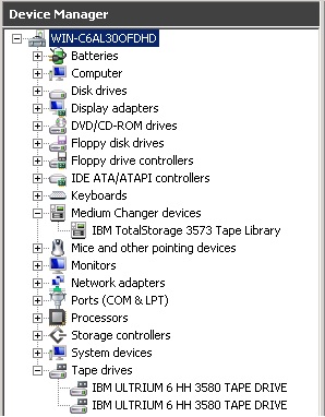 Figure 8 W2K8 Device Manager